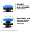 KontrolFreek Performance Thumbsticks FPS Freek Edge for PlayStation 4 (PS4) and PlayStation 5 (PS5), 1 High-Rise Convex, 1 Low-Rise Convex (Blue)