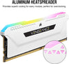 Corsair Vengeance RGB Pro SL 32GB (2x16GB) DDR4 3600 (PC4-28800) C18 1.35V Desktop Memory - White (CMH32GX4M2D3600C18W)