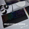 Corsair Keyboard K70 RGB MK.2 Rapidfire Mechanical Gaming Keyboard - USB Passthrough & Media Controls - Fastest & Linear - Cherry MX Speed - RGB LED Backlit