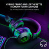 Razer Headset Kraken V3 HyperSense Wired USB Gaming Headset w/Haptic Technology: Triforce Titanium 50mm Drivers - THX Spatial Audio - Hybrid Fabric & Leatherette Memory Foam Cushions - Detachable Mic