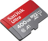 SanDisk 400GB Ultra Micro SD Card (SDXC) UHS-I A1 - 120MB/s Class 10