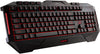 ASUS Gaming Keyboard Cerberus | Highly Durable, Long-Lasting PC Gaming Keyboard | Dome Switches | Splash-Proof & Anti-Slip | Multi-Color Backlight | Media Controls + 12 Programmable Keys | Black