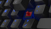 SteelSeries Keyboard Apex M500 Illuminated Mechanical Gaming Keyboard - Cherry MX Red Switch - Blue LED Backlit - Media Controls - Steel Back Plate