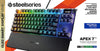SteelSeries Keyboard Apex 7 TKL Compact Mechanical Gaming Keyboard – OLED Smart Display – USB Passthrough and Media Controls – Tactile and Clicky – RGB Backlit (Blue Switch)