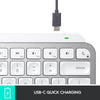 Logitech Keyboard MX Keys Mini for Mac Keyboard for Mac Wireless Mouse Combo - Backlit Keys, USB-C, Bluetooth, Ergonomic, Compact, Fast Scroll, Optimised for macOS, iPadOS – Pale Grey