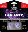KontrolFreek Performance Thumbsticks FPS Freek Galaxy Performance Thumbsticks for Nintendo Switch, 1 Mid-Rise, 1 High-Rise Concave (Purple)