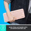 Logitech Keyboard K380 Wireless Multi-Device for Mac, Bluetooth, Compact Space-Saving Design - (Rose)
