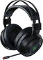 Razer Headset Nari Ultimate Wireless 7.1 Surround Sound Gaming Headset: THX Audio & Haptic Feedback - Auto-Adjust Headband - Chroma RGB - Retractable Mic - For PC, PS4, PS5 - (Black)
