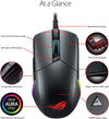 ASUS ROG Pugio Optical Mouse Configurable & Swappable Side Buttons | 7200 DPI Optical Sensor | Aura Sync RGB, ROG Armoury II