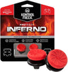 KontrolFreek Performance Thumbsticks FPS Freek Inferno for Nintendo Switch Pro Controller, 2 High-Rise Concave (Red)