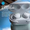 JLab JBuds Air True Wireless Signature Bluetooth Earbuds + Charging Case - White - IP55 Sweat Resistance - Bluetooth 5.0 Connection