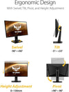 ASUS Monitor TUF Gaming VG27AQ 27" 2K HDR Gaming Monitor - WQHD (2560 x 1440), 165Hz (Supports 144Hz), 1ms, Extreme Low Motion Blur, Speaker, IPS, G-SYNC Compatible, VESA Mountable, DisplayPort, HDMI