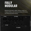 Cooler Master MWE Gold 850 V2 Full Modular, 850W, 80+ Gold Efficiency, 2 EPS Connectors, 120mm HDB Fan, Semi-fanless Operation