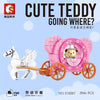 Sembo 516001 Teddy Bear Cherry Blossom Carriage Dream Horse 152pcs