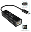 Choetech USB C To Ethernet Adapter, USB 3.1 Type C To RJ-45 10/100/1000 Gigabit Ethernet LAN Network Adapter