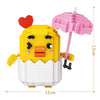 LOZ 9102 Zodiac Libra Chicken Umbrella Heart Egg Animal