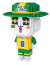 LOZ 9112 Zodiac Aquarius Brazil Football Fan Cartoon