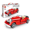 SEMBO 607402 Red Convertible Classic Car 318pcs