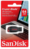 SanDisk Cruzer Blade 64GB USB 2.0 Flash Drive- SDCZ50-064G-B35