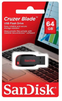 SanDisk Cruzer Blade 64GB USB 2.0 Flash Drive- SDCZ50-064G-B35