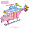 LOZ 1121 MINI Pink Helicopter Vehicle Nano Diamond Creative Brick 479pcs