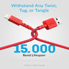 Anker PowerLine Select+ USB-A to Lightning Cable Red (6ft) - Durable Charging Cable