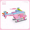 LOZ 1121 MINI Pink Helicopter Vehicle Nano Diamond Creative Brick 479pcs