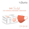 DURIO 545 Trendish 4 Ply Surgical Face Mask (ADULT) - Neon Nude - 40pcs