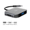 Flujo FJ-CH-27-G USB-C To Hdmi 4K Support Grey Hdmi Port USB3.0 USB2.0