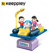 Keeppley K20401 Doraemon Time Machine QMAN Building Blocks Toy Set