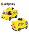Keeppley Pokemon K20206 Pikachu Mini Bus QMAN Building Blocks Toy Set