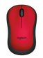 Logitech M221 Wireless Mouse, Silent Buttons, 2.4 GHz with USB Mini Receiver, 1000 DPI Optical Tracking, 18-Month Battery Life, Ambidextrous - (Red)