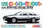 MONO 1/32 Automobile Kit Toyota Sprinter Trueno AE86 Custom (White & Black + Bonnet Black) (Plastic Model Kit)