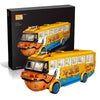 LOZ 1115 Surfing Duck Yellow Bus Amphibious Car 3D Model 546pcs