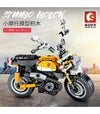 EMBO 701115 Techinque Series Monkey Motorcycle Building Blocks Toy Set 221 pcs