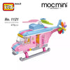 LOZ 1121 MINI Pink Helicopter Vehicle Nano Diamond Creative Brick 479pcs