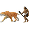Takara Tomy Ania Al-10 Saber-Toothed Cat (With Neanderthal)
