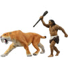 Takara Tomy Ania Al-10 Saber-Toothed Cat (With Neanderthal)