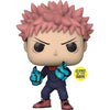 Funko AAA Anime Exclusive Jujutsu 1376 Kaisen Yuji Itadori Divergent Fist Glow-in-the Dark Pop! Vinyl Figure
