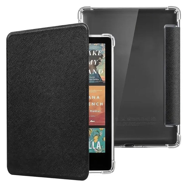 Leather Case for 7-Inch Kindle Paperwhite 12th Gen (Black) – Click