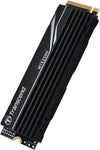 Transcend 2TB MTE250H NVMe Gen4 PCIe, M.2 2280 w/Aluminum Heatsink, Up to 7,200MB/s - TS2TMTE250H (Compatible with PS5)