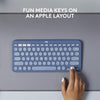Logitech Keyboard K380 Wireless Multi-Device for Mac, Bluetooth, Compact Space-Saving Design - (Blueberry)
