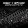 CORSAIR MP600 Pro XT 1TB Gen4 PCIe x4 NVMe M.2 SSD – High-Density TLC NAND Aluminum Heatspreader