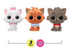 Funko Disney 100 Celebration 3 Aristocats Marie/Toulouse/Berlioz 3-Pack Flocked Pop! Vinyl Figure