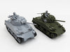 Waltersons 1/72 WW.II U.S. Army M4A1A(75) Sherman August 1944 France 3rd Infantry Division (Plastic Model Kits - Cement/Painting Required)