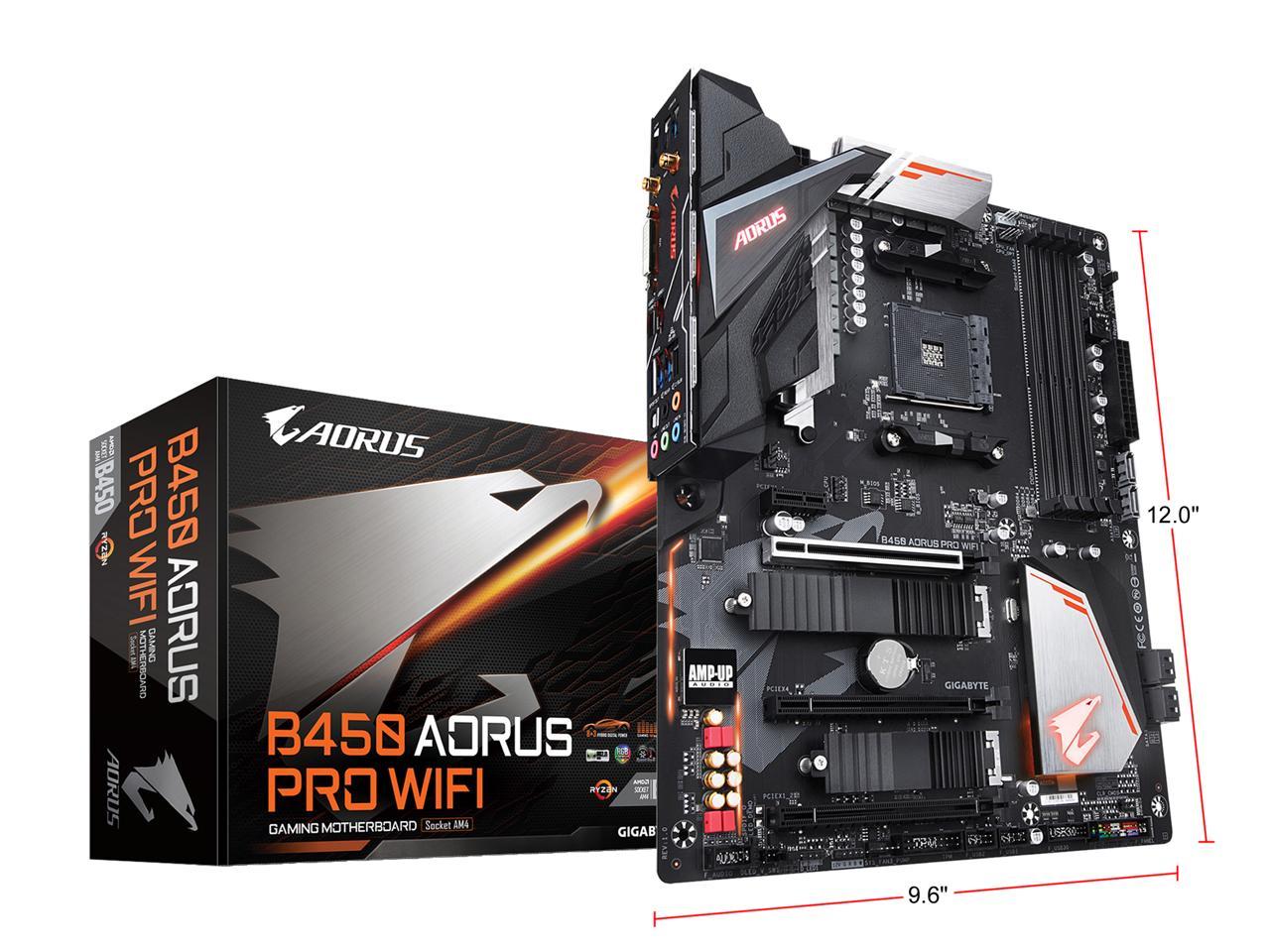 Gigabyte B450 AORUS PRO WIFI M4 AMD B450 SATA 6Gb/s ATX AMD