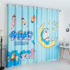 Custom Made Grommet Curtain Doraemon & Moon - 2 panels (Sky Blue)
