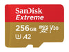 SanDisk Extreme 256GB Micro SDXC UHS-I Memory Card Up to 160MB/s, C10, U3, A2, Micro SD