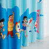 Custom Made Grommet Curtain Doraemon & Moon - 2 panels (Sky Blue)