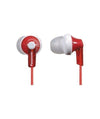 Panasonic ErgoFit In-Ear Earbud Headphones RP-HJE120-R (Red) Dynamic Crystal Clear Sound, Ergonomic